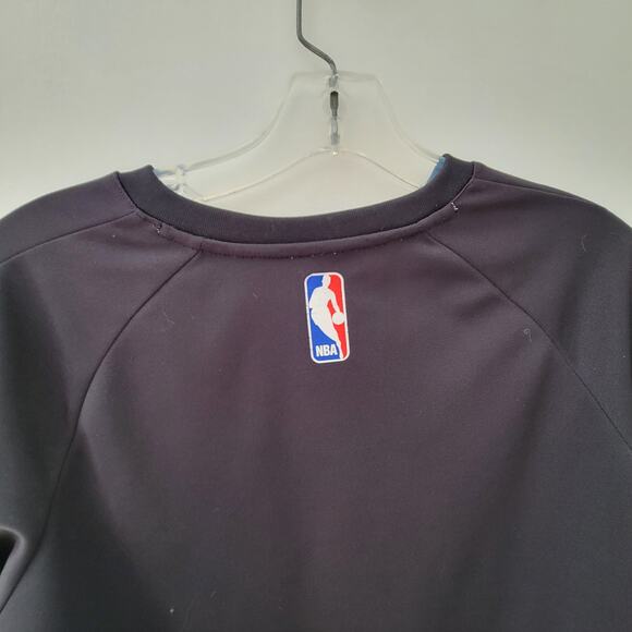 Adidas Minnesota Timberwolves Long Sleeve Tee Technical Black NBA Kids Medium - Picture 6 of 11